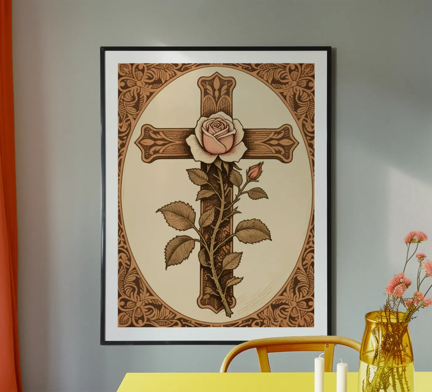 rose cross poster da knowledge