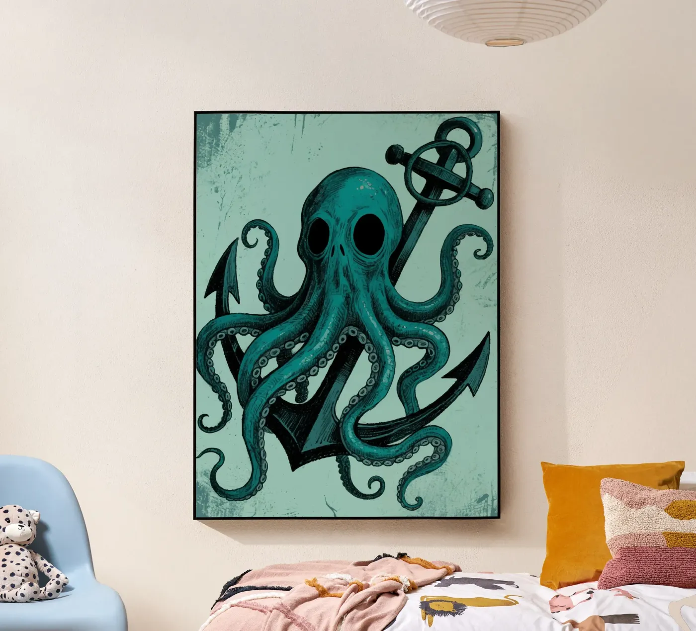 anchor octopus Acryl-Glas von knowledge