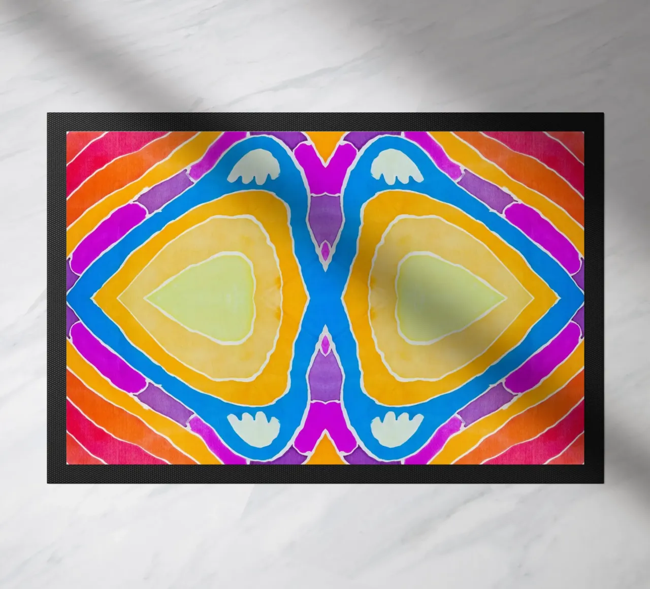 Batik patroon deurmat van Little Dean