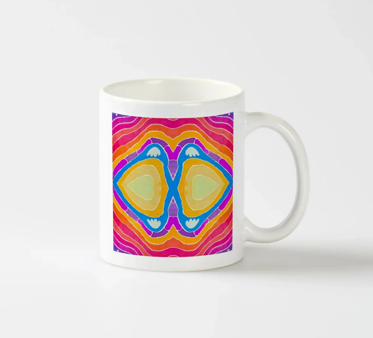 Batik pattern ceramic mug by Little Dean