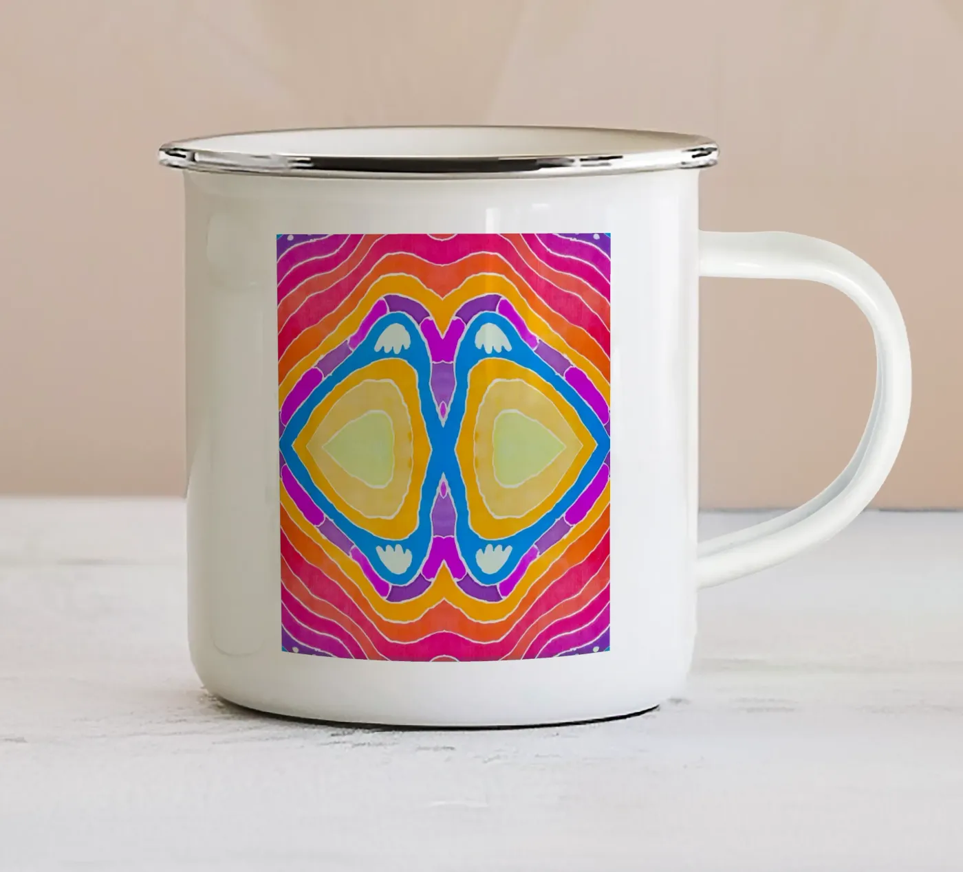 Motif batik mug en émail de Little Dean