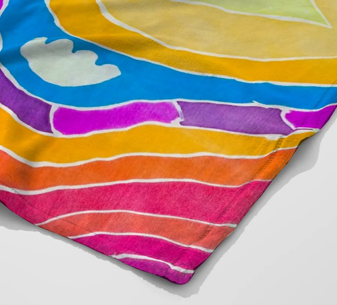 Batik pattern plaid polaire de Little Dean