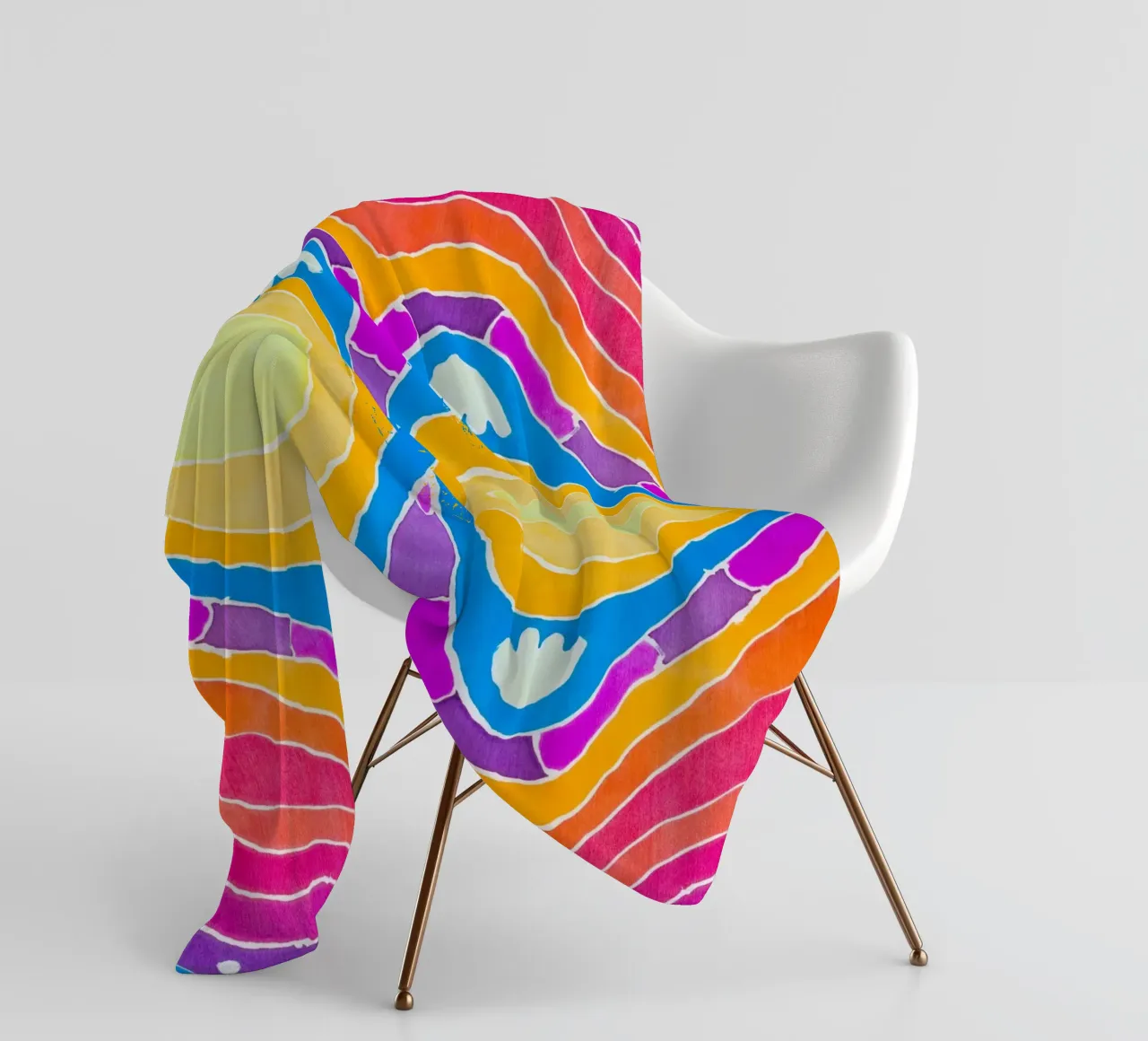 Batik patroon fleecedeken van Little Dean