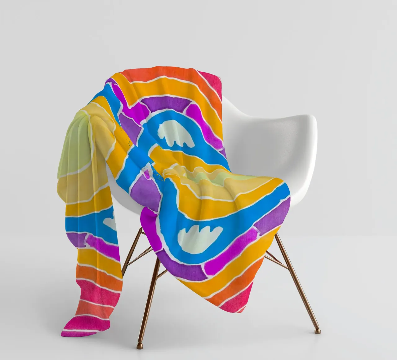 Batik patroon fleecedeken van Little Dean