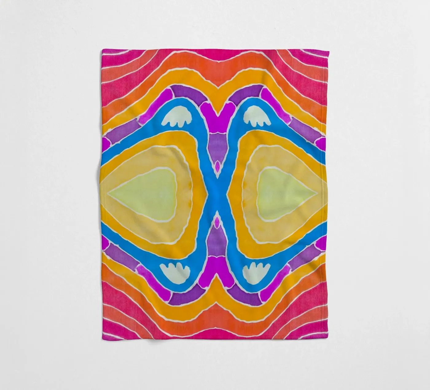 Batik pattern plaid polaire de Little Dean