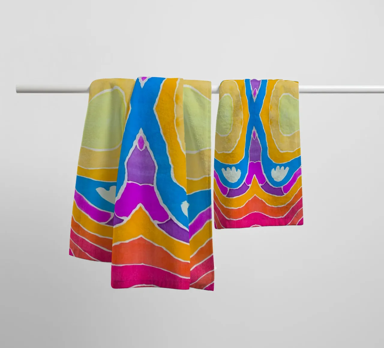 Batik pattern towel by Little Dean