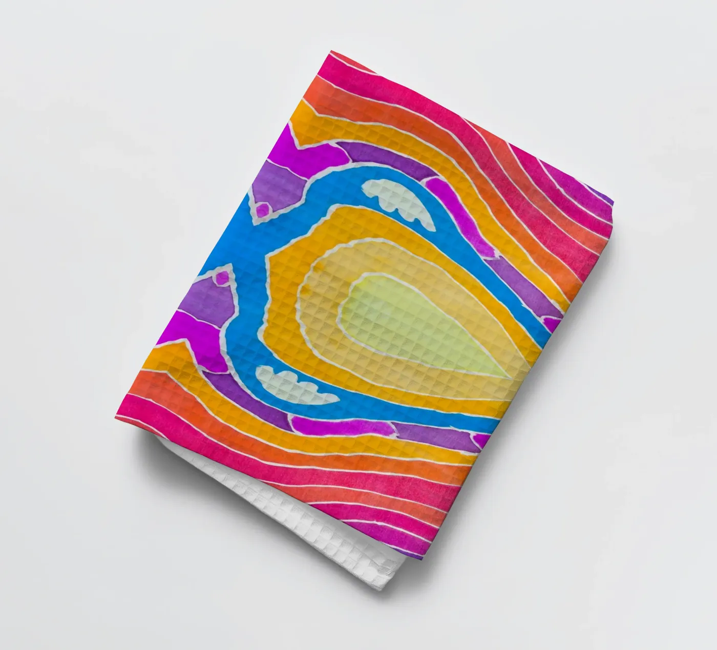 Batik pattern tea towel by Little Dean