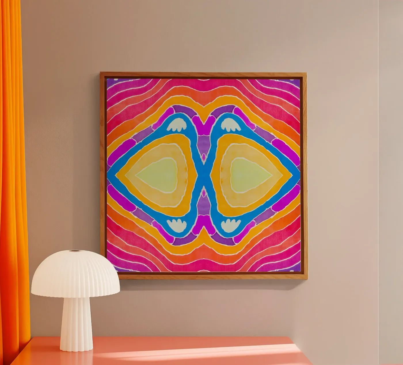 Batik-Muster Acryl-Glas von Little Dean