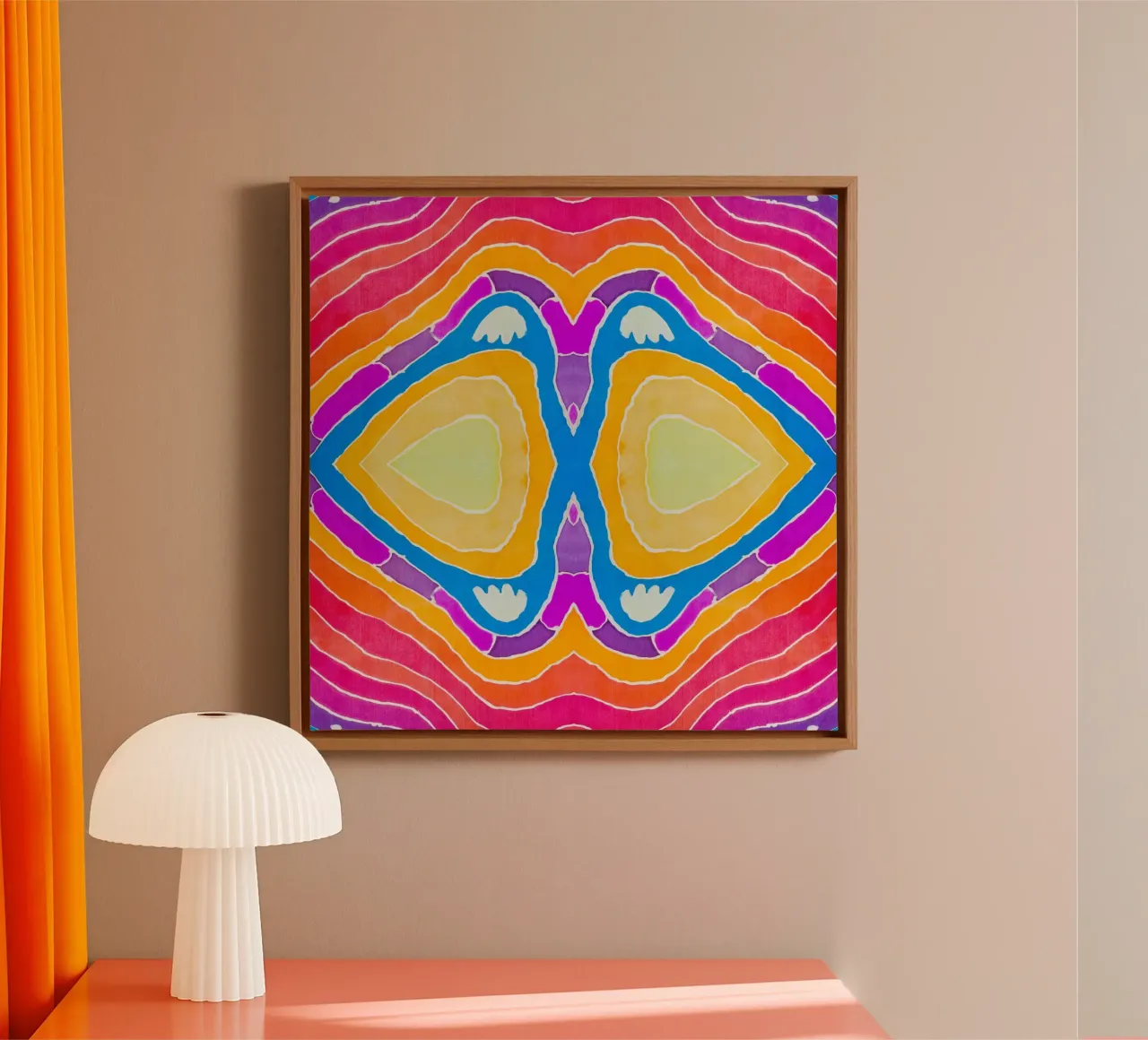 Batik pattern canvas by Little Dean