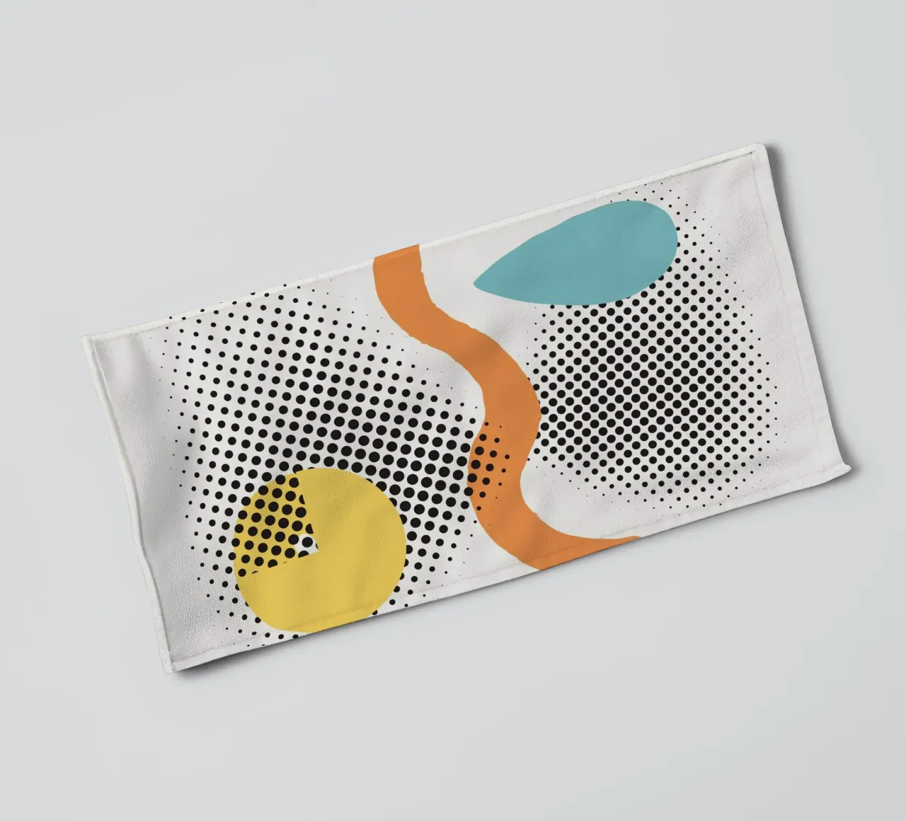 Digital abstract towel by Little Dean