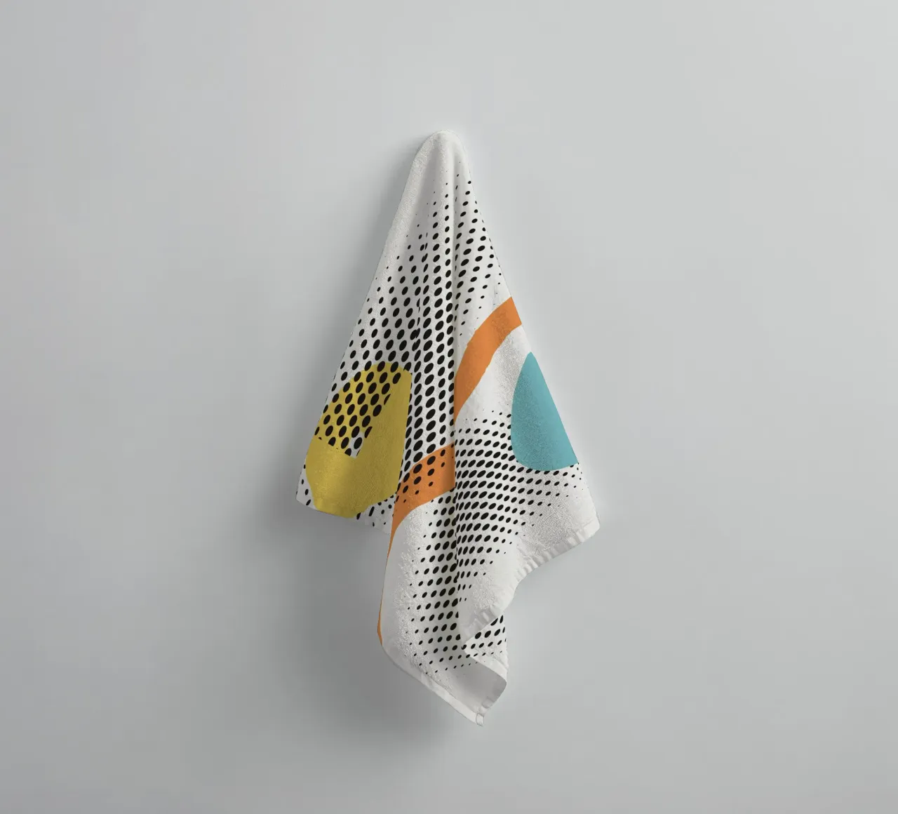 Digital abstract towel by Little Dean