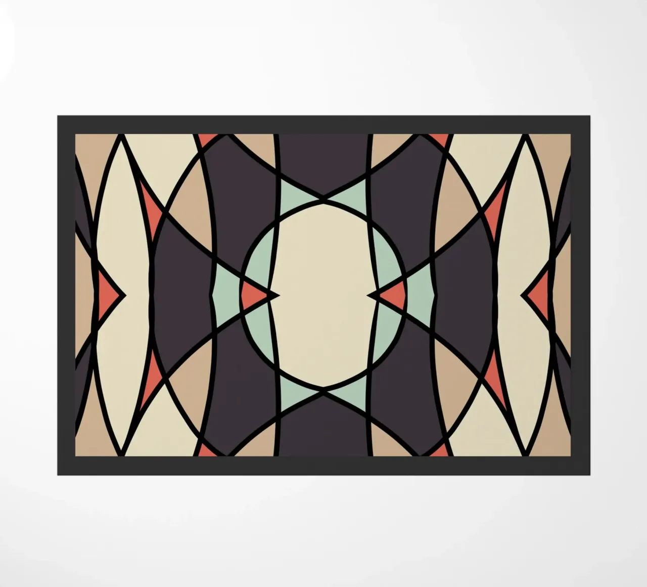 Glass tile pattern doormat by Little Dean