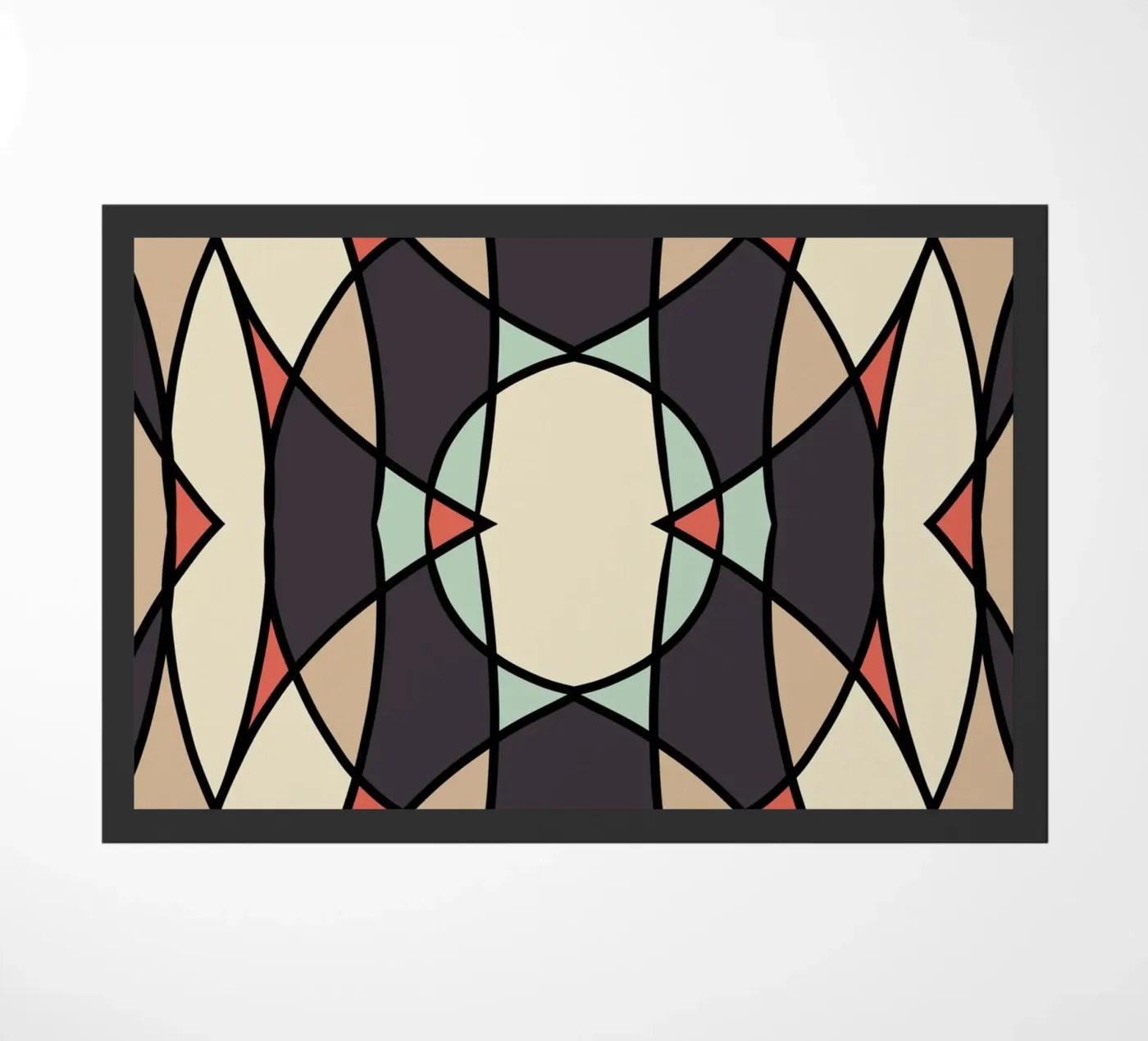 Glass tile pattern doormat by Little Dean
