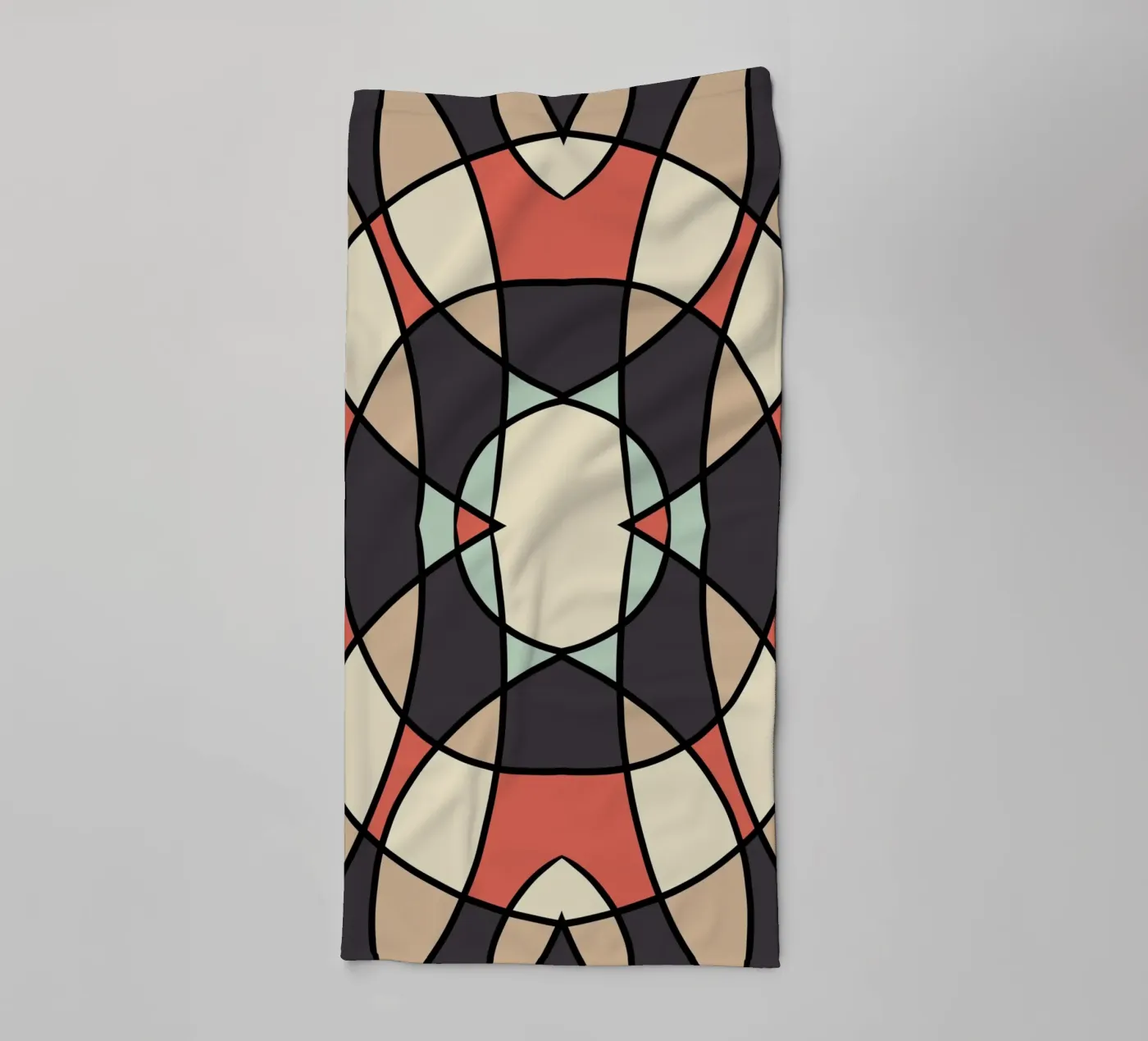 Glass tile pattern towel by Little Dean