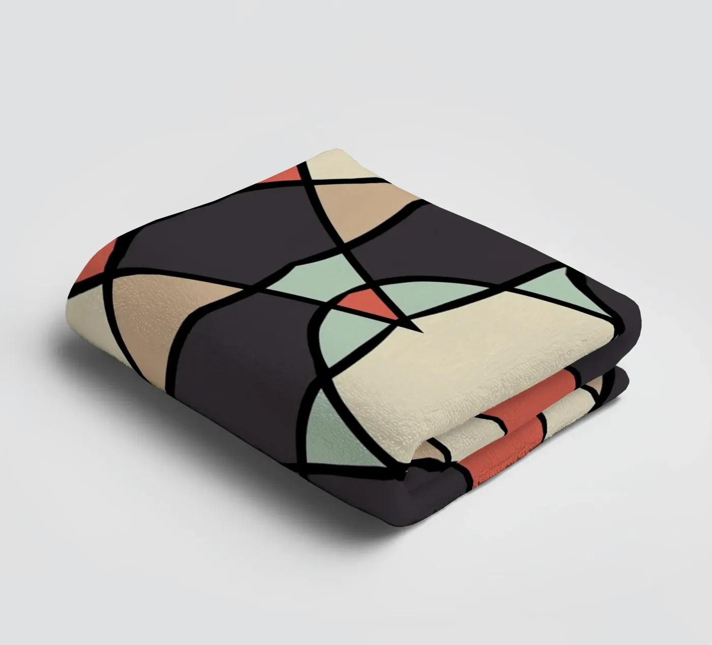 Glass tile pattern towel by Little Dean