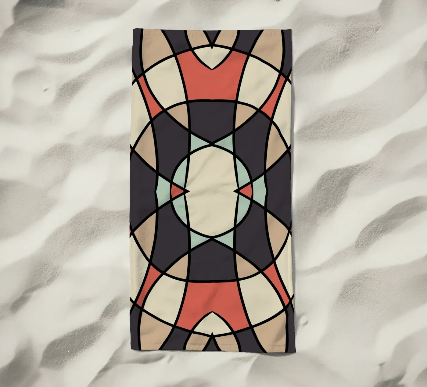 Glass tile pattern telo mare da Little Dean