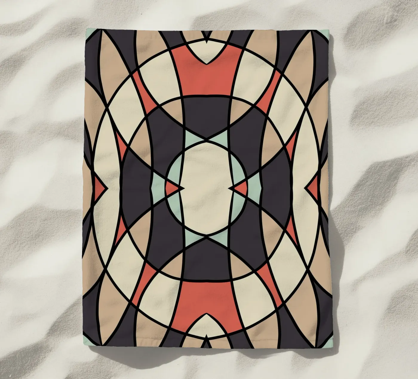 Glass tile pattern telo mare da Little Dean