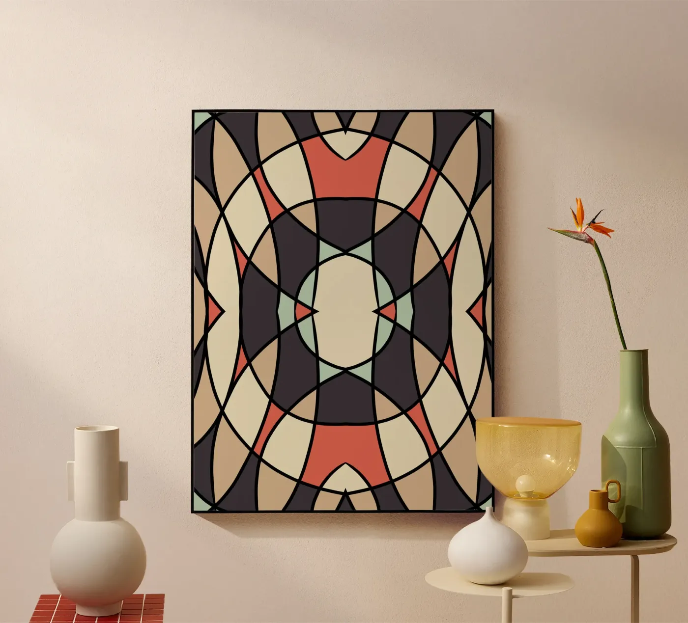 Glass tile pattern plexiglass da Little Dean