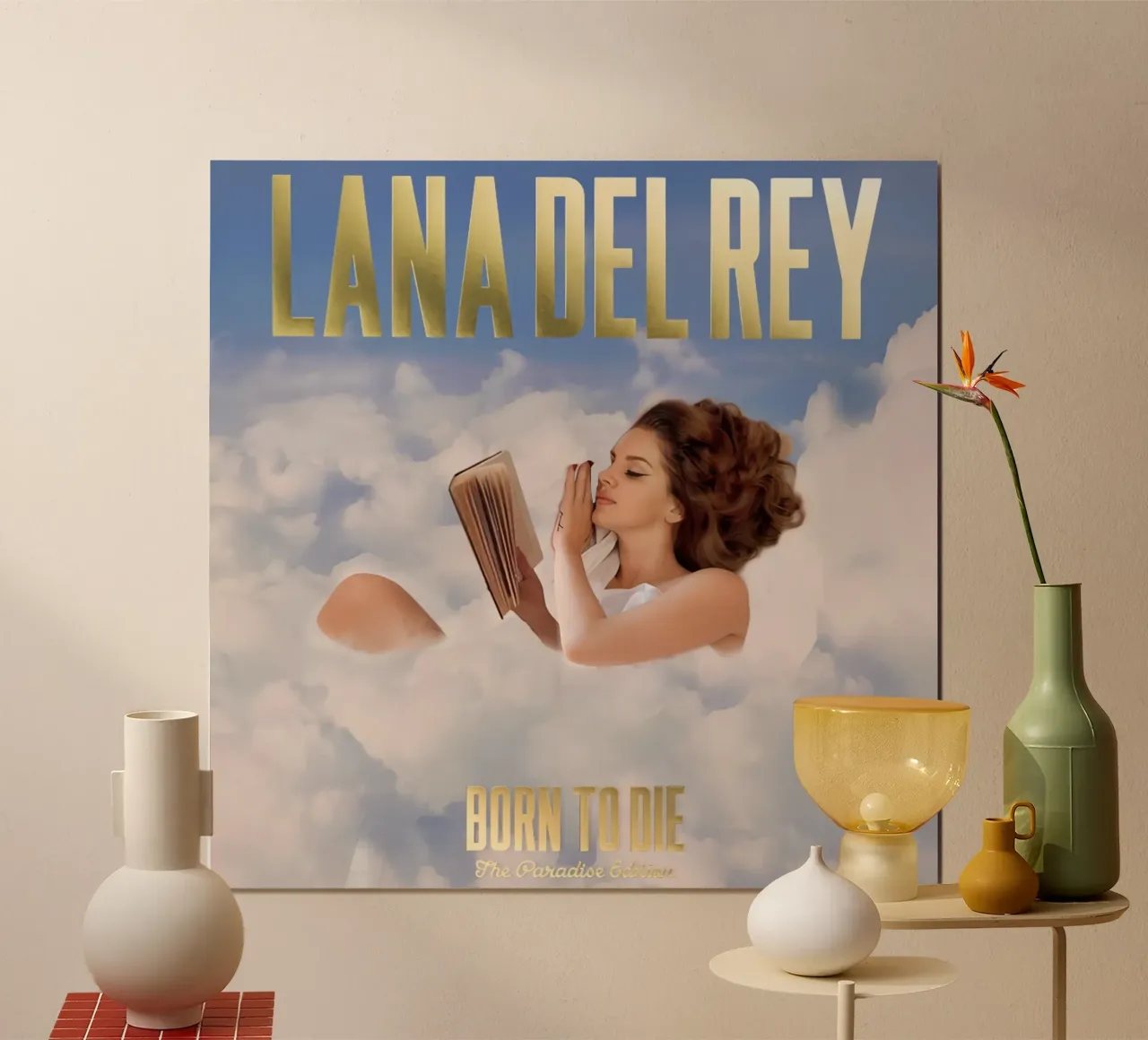 Lana Del Rey Born to Die Edizione Paradiso poster con telaio in legno da kanel shop