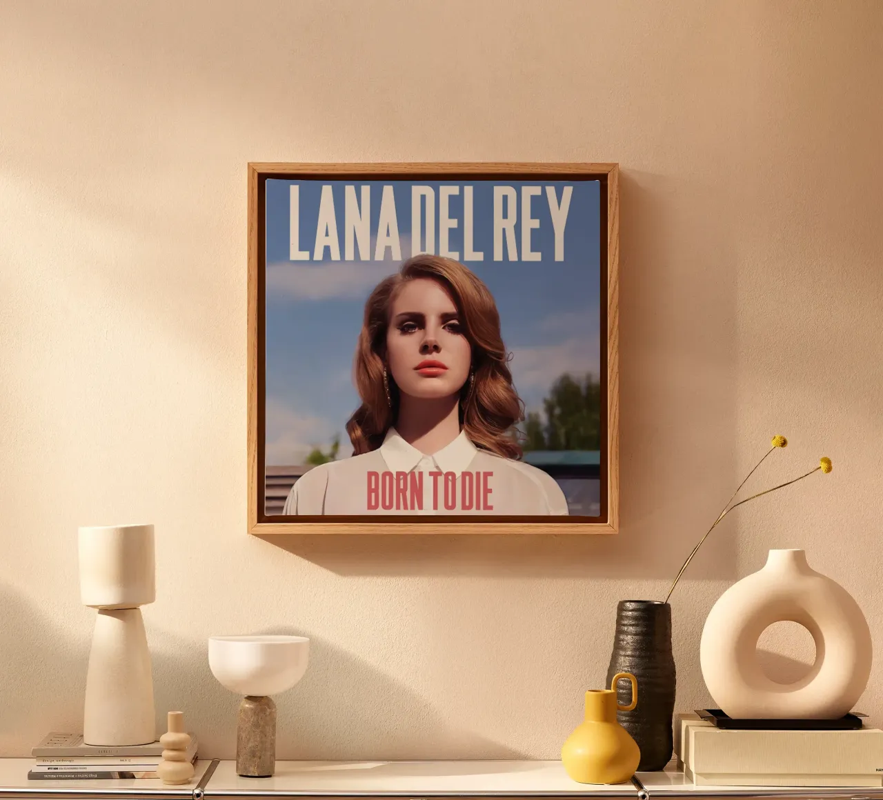 Lana Del Rey Born to Die lienzo con Marco flotante de kanel shop