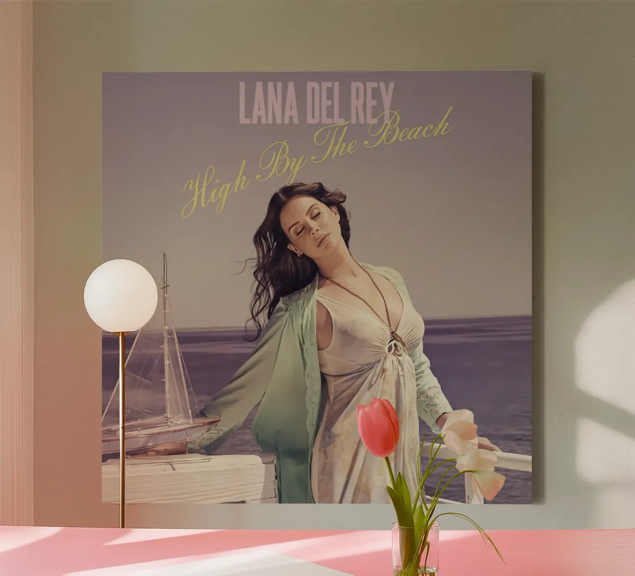Lana Del Rey High tela con Cornice a cassetta da kanel shop