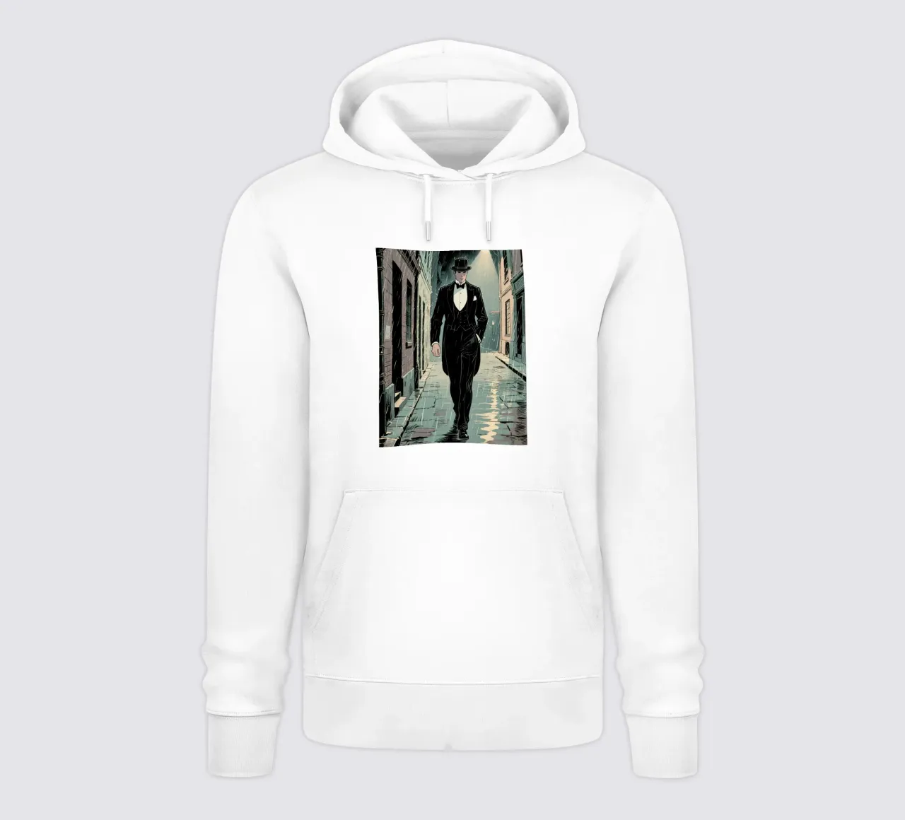 agent man felpa con cappuccio da knowledge
