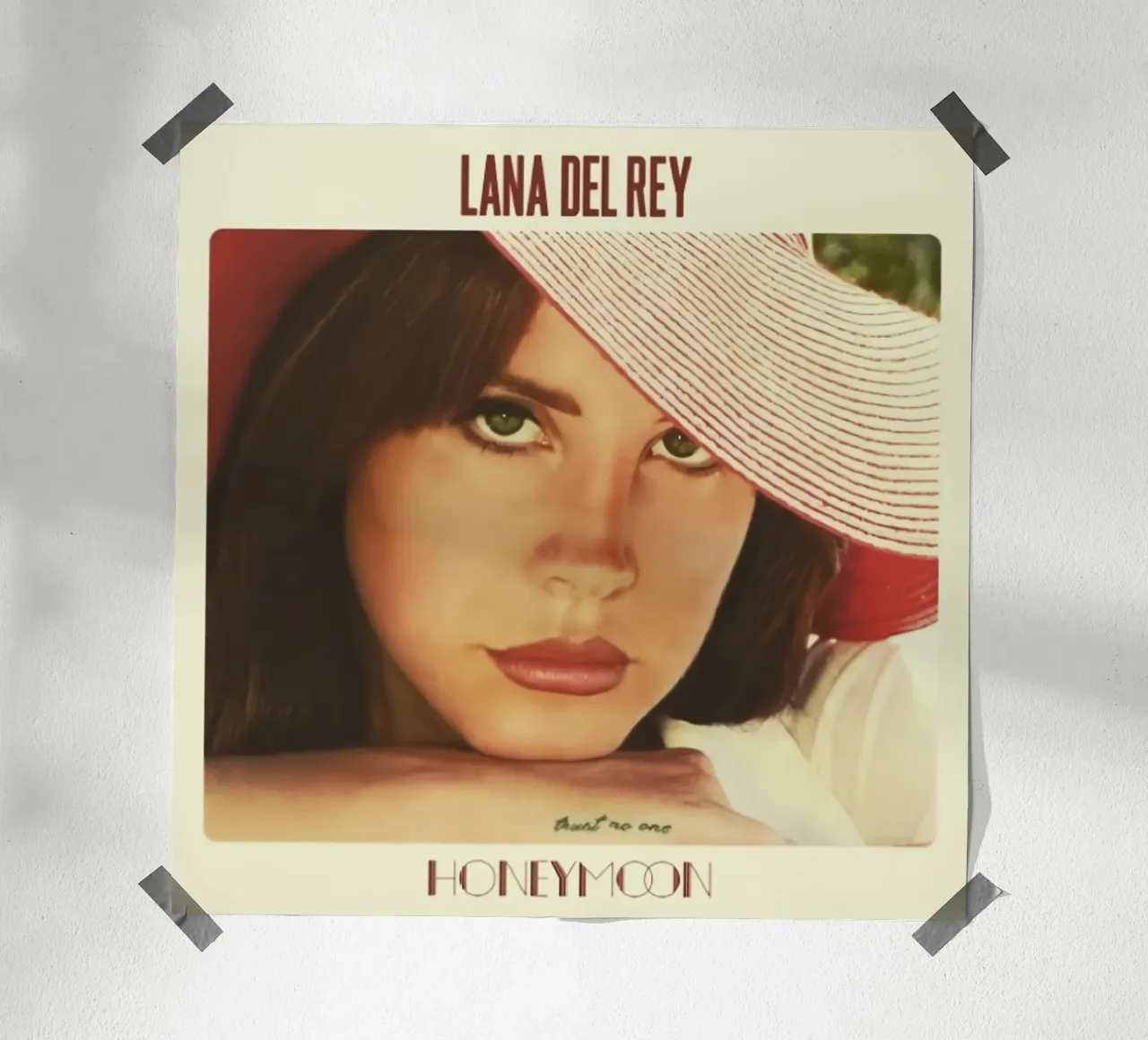 Lana Del Rey HoneyMoon poster con telaio in plastica da kanel shop