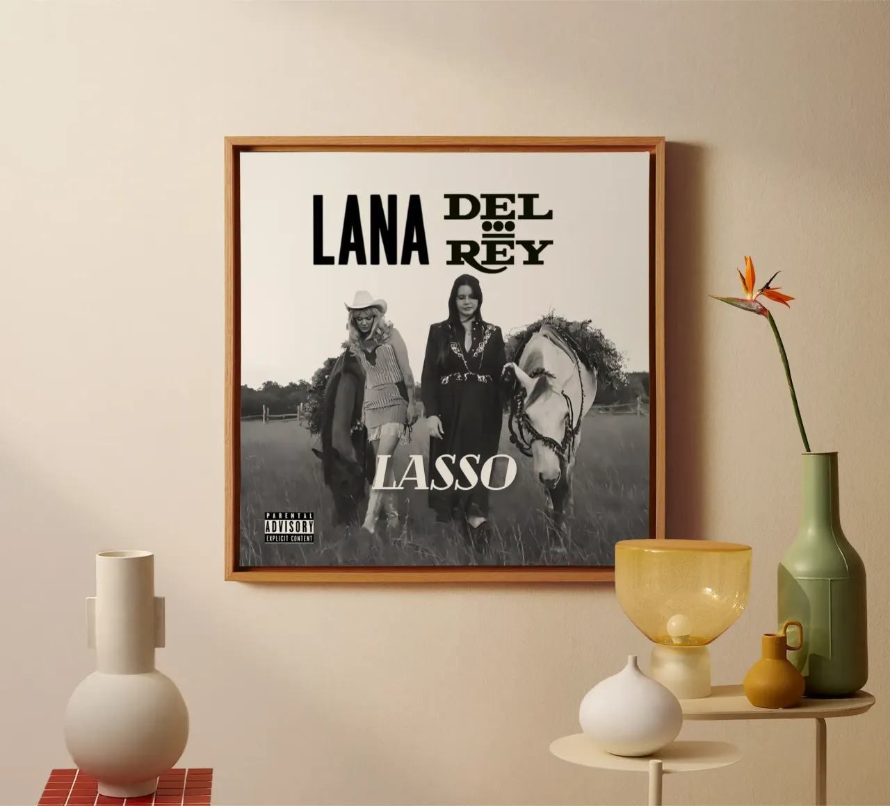 Lana Del Rey Lasso tela con Cornice a cassetta da kanel shop