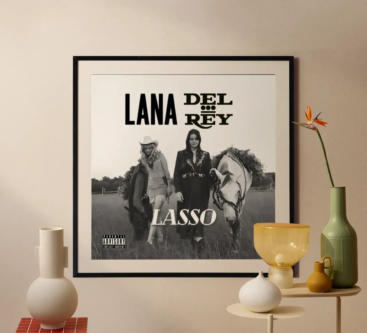 Lana Del Rey Lasso poster con telaio in legno da kanel shop