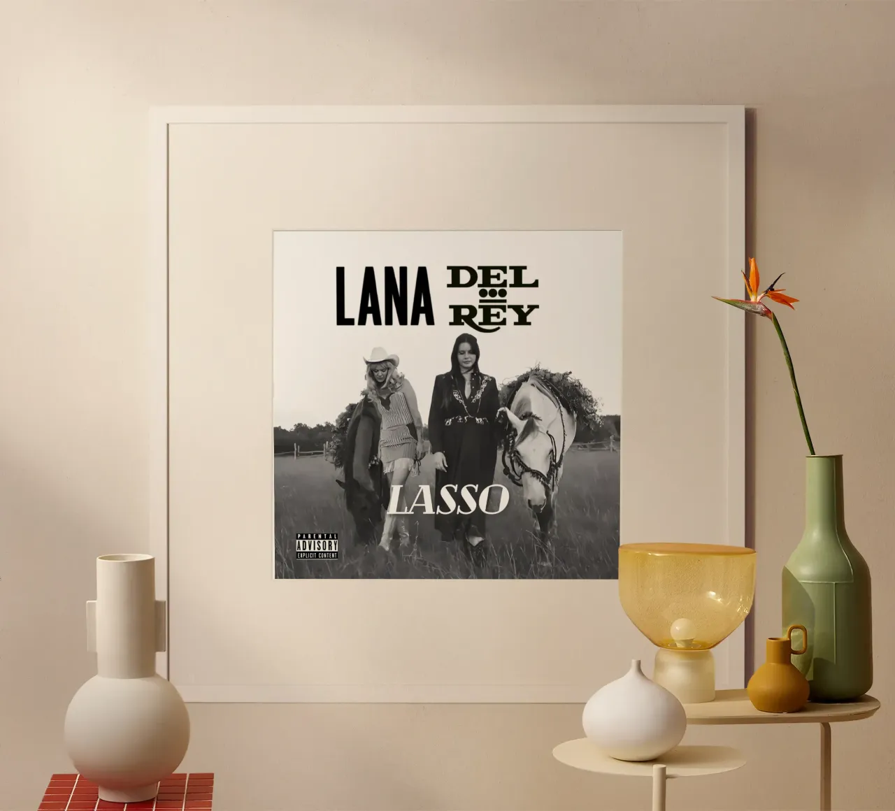 Lana Del Rey Lasso poster con telaio in legno da kanel shop