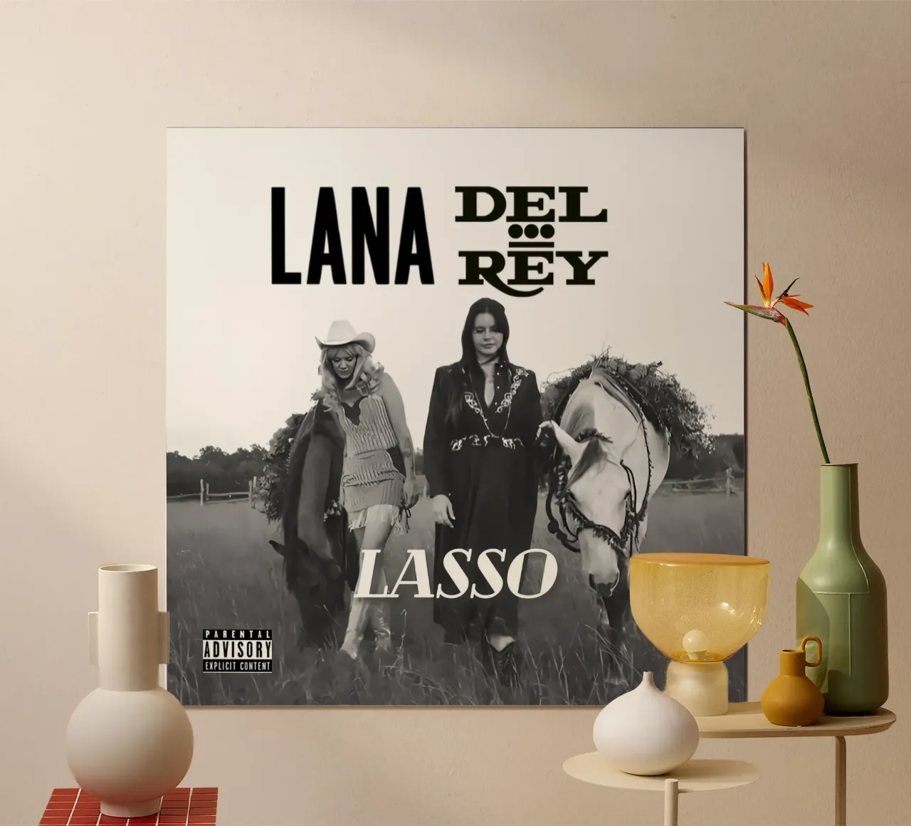 Lana Del Rey Lasso poster con telaio in legno da kanel shop