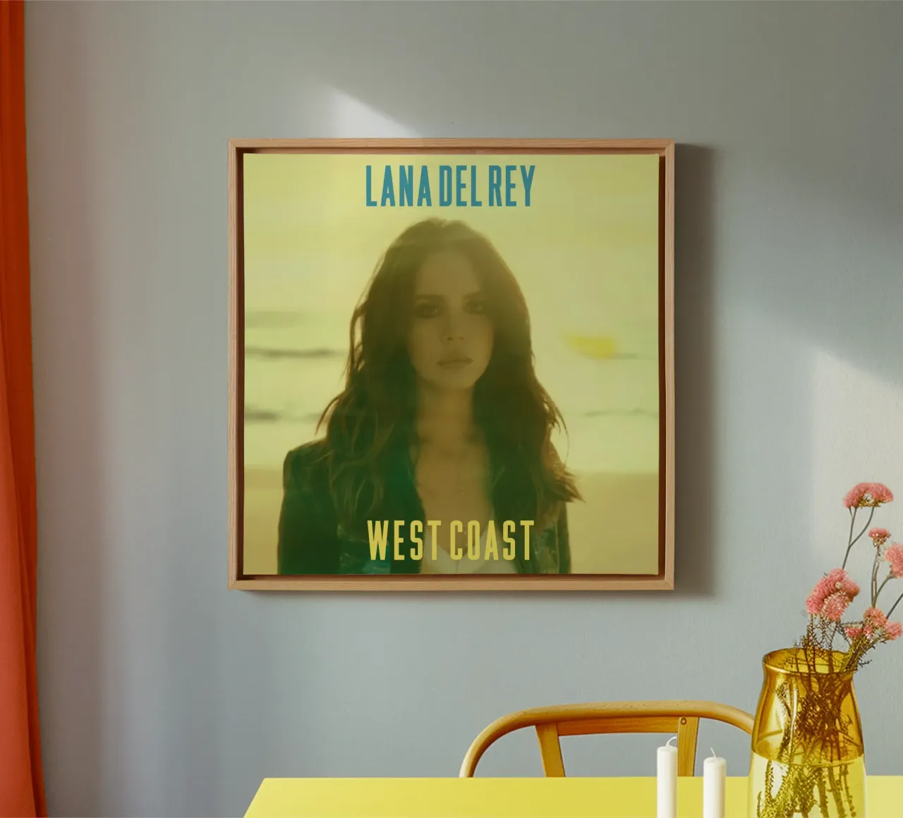 Lana Del Rey Costa Ovest tela con Cornice a cassetta da kanel shop