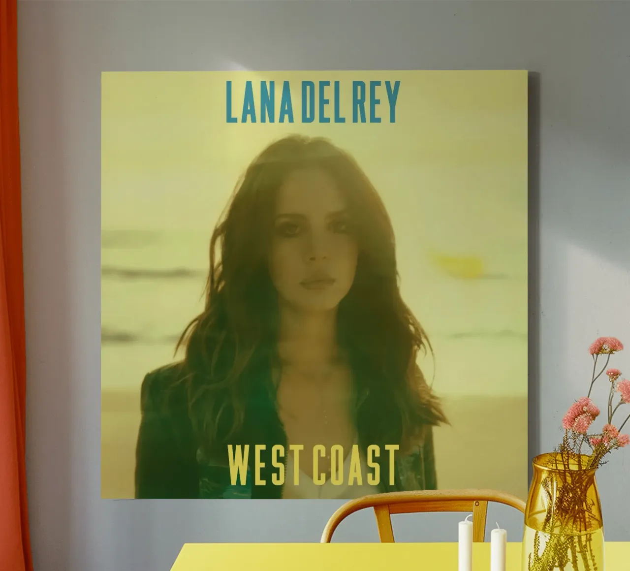 Lana Del Rey Costa Ovest tela con Cornice a cassetta da kanel shop