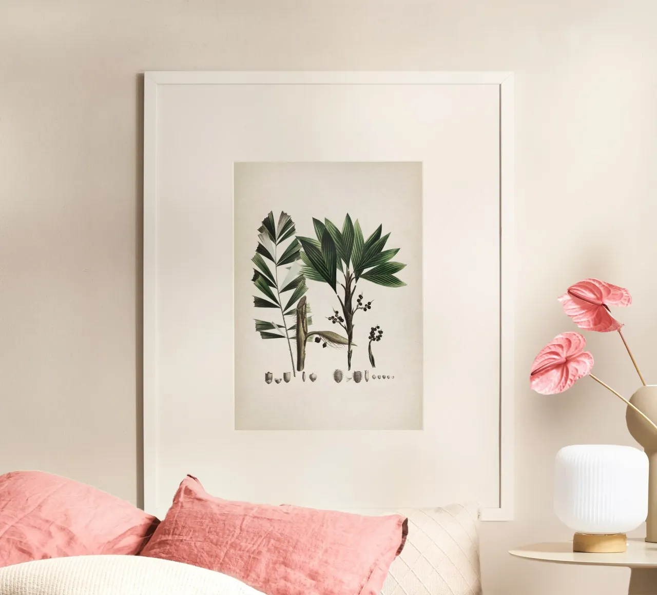 Vintage Martius 6 Bactris Hirta poster con telaio in plastica da Vintage Print Collection