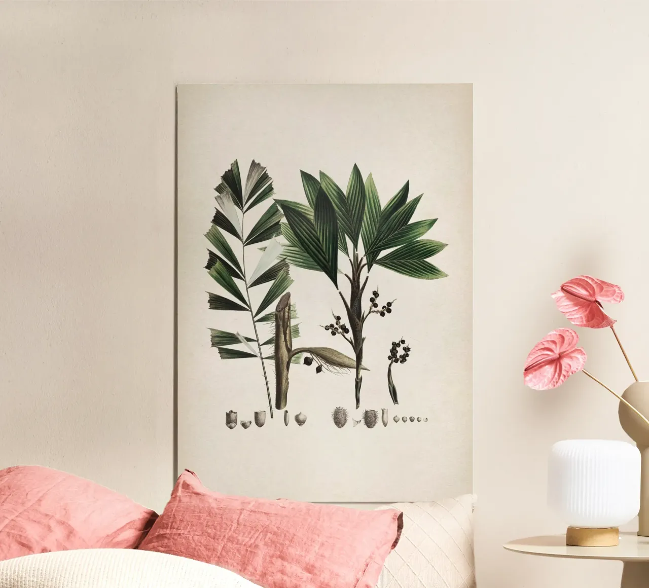 Vintage Martius 6 Bactris Hirta poster con telaio in plastica da Vintage Print Collection