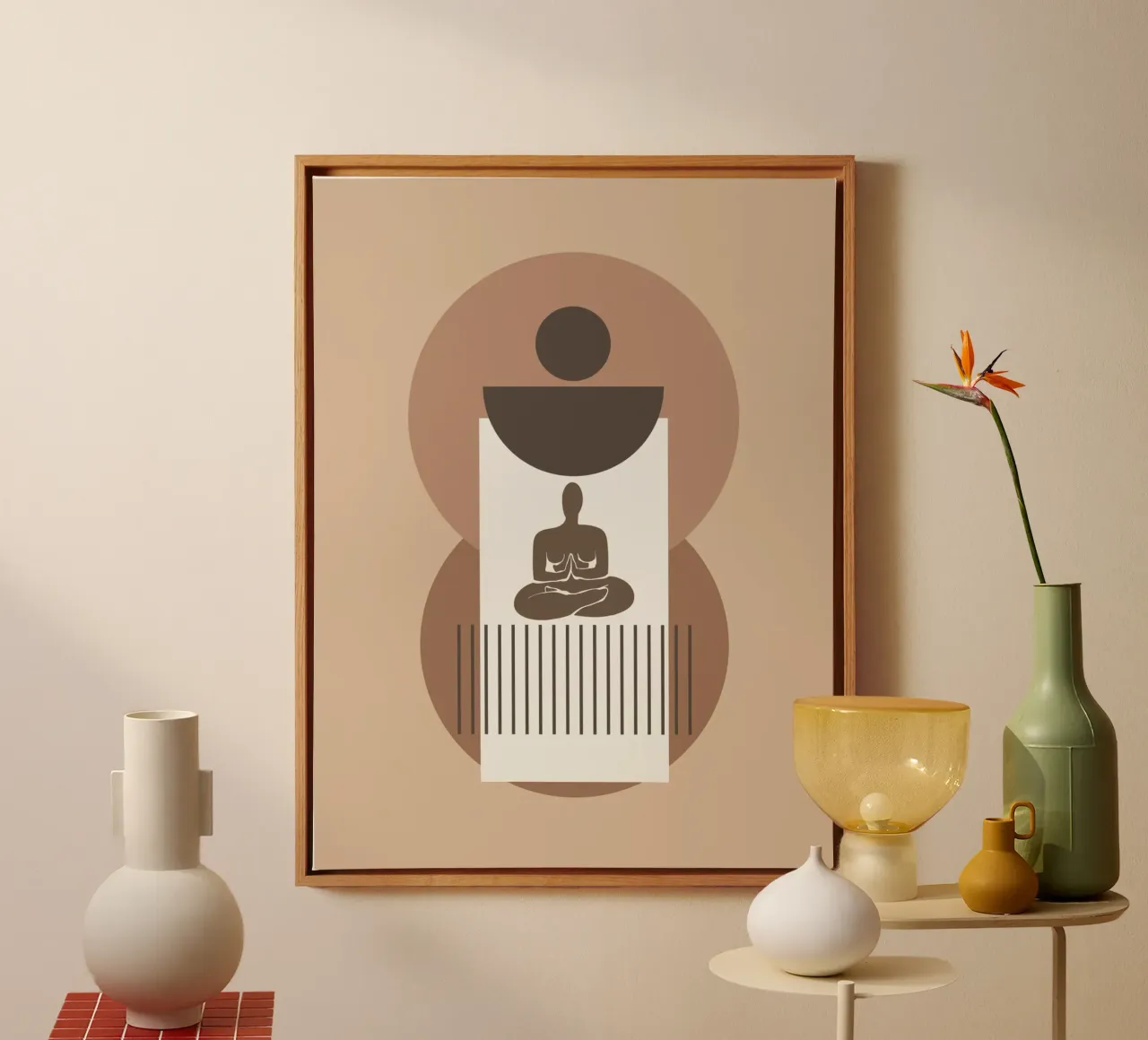 Midden eeuw 06 canvas met Baklijst van Little Dean