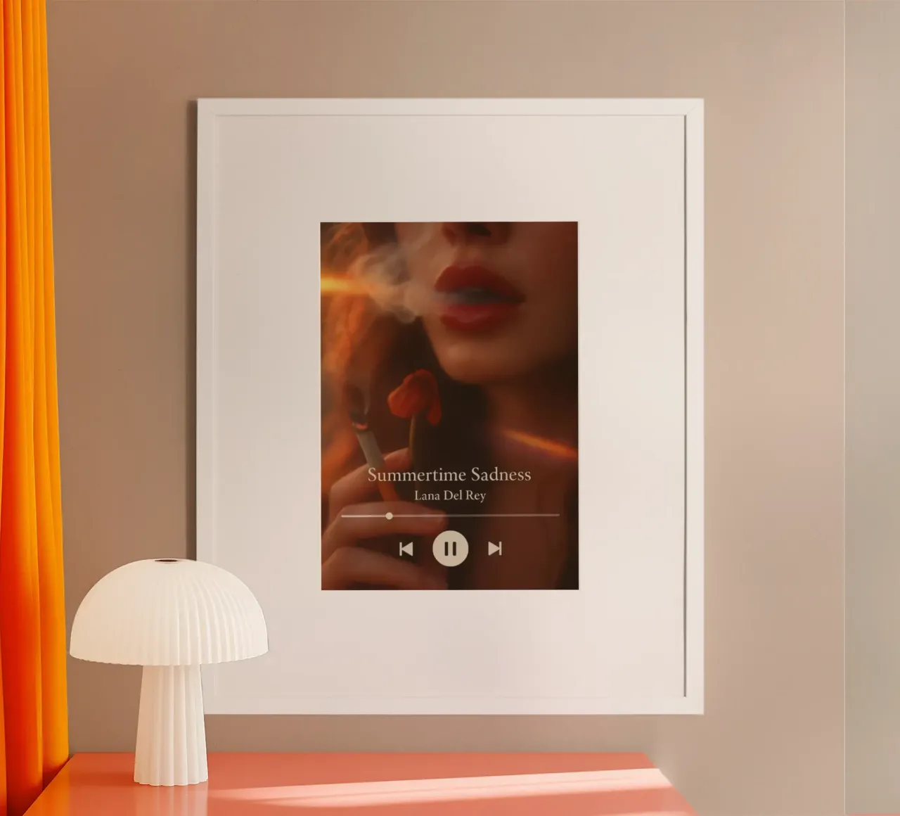 Tristezza estiva Lana poster con telaio in alluminio da kanel shop