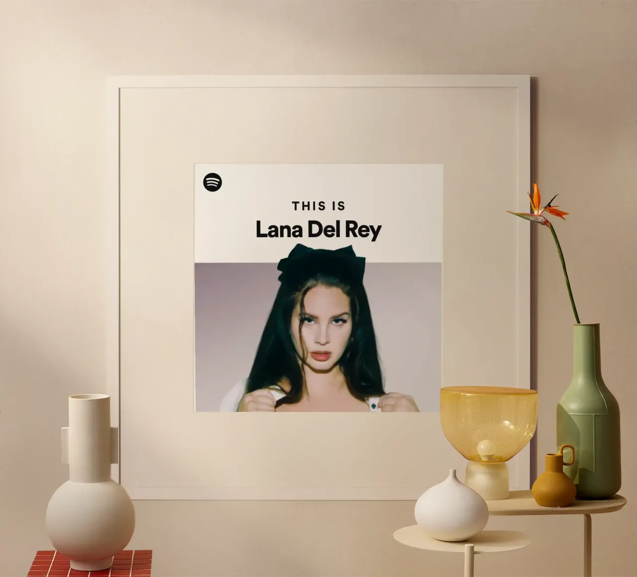 Questa è Lana Del Rey poster con telaio in plastica da kanel shop