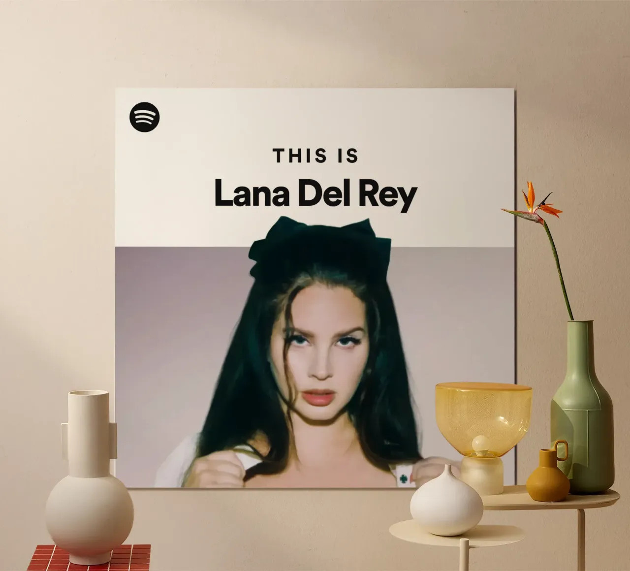 Questa è Lana Del Rey poster con telaio in plastica da kanel shop