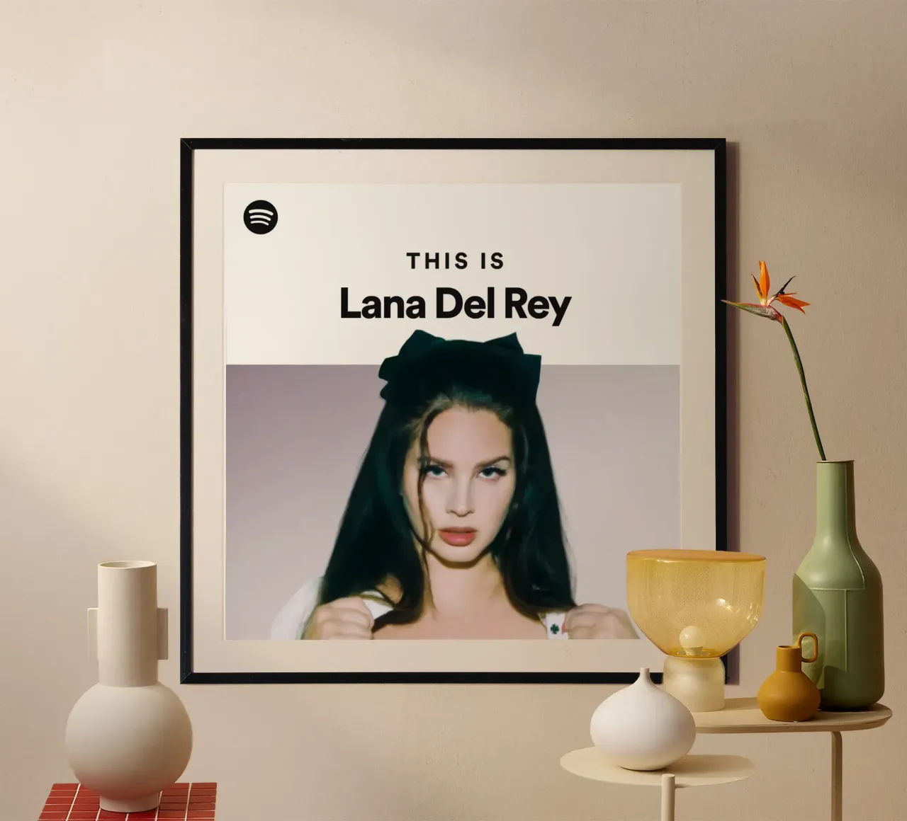 Questa è Lana Del Rey poster con telaio in plastica da kanel shop