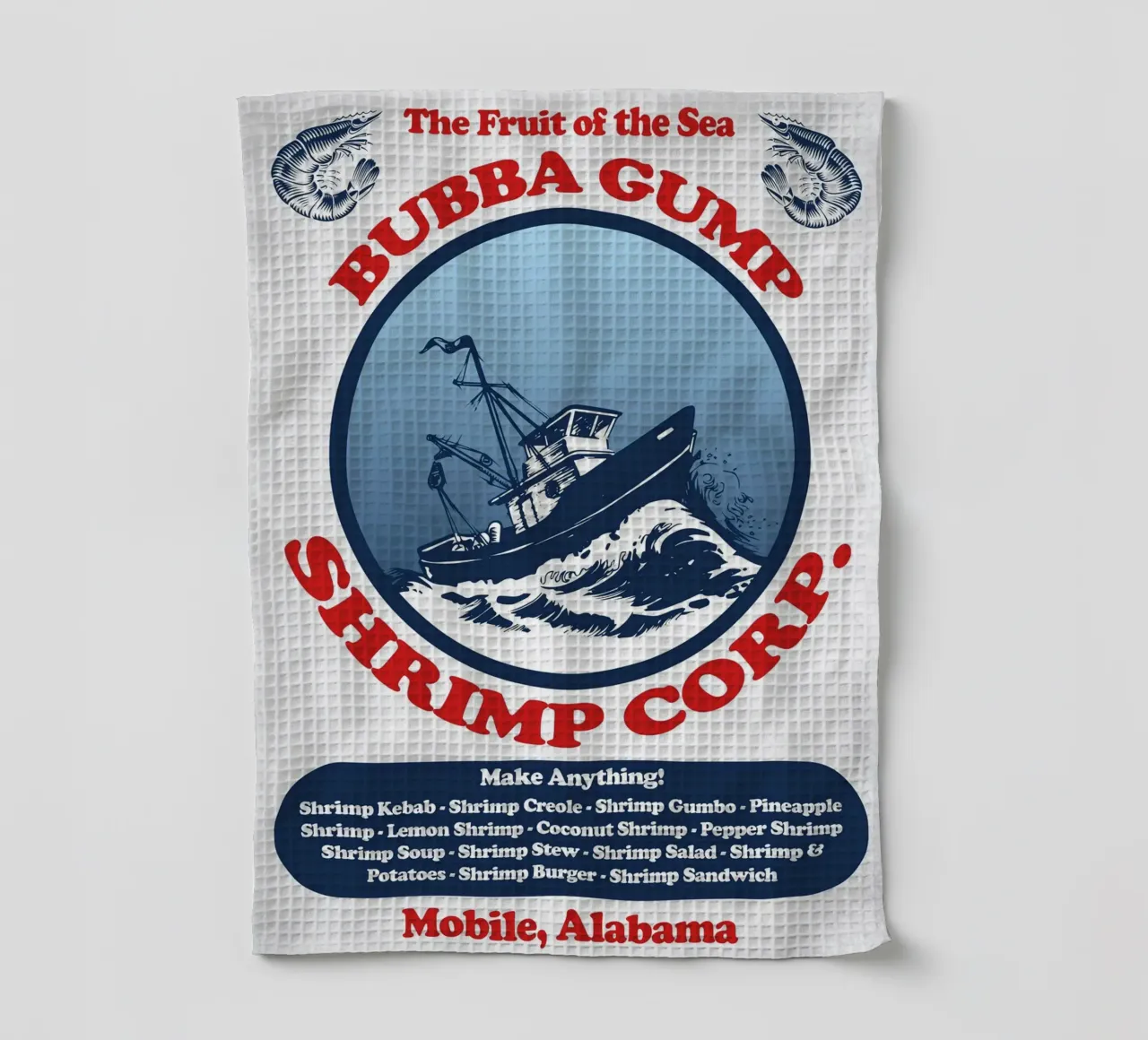 Bubba Gump Shrimp Corp. canovaccio da cucina da Junkie Movie