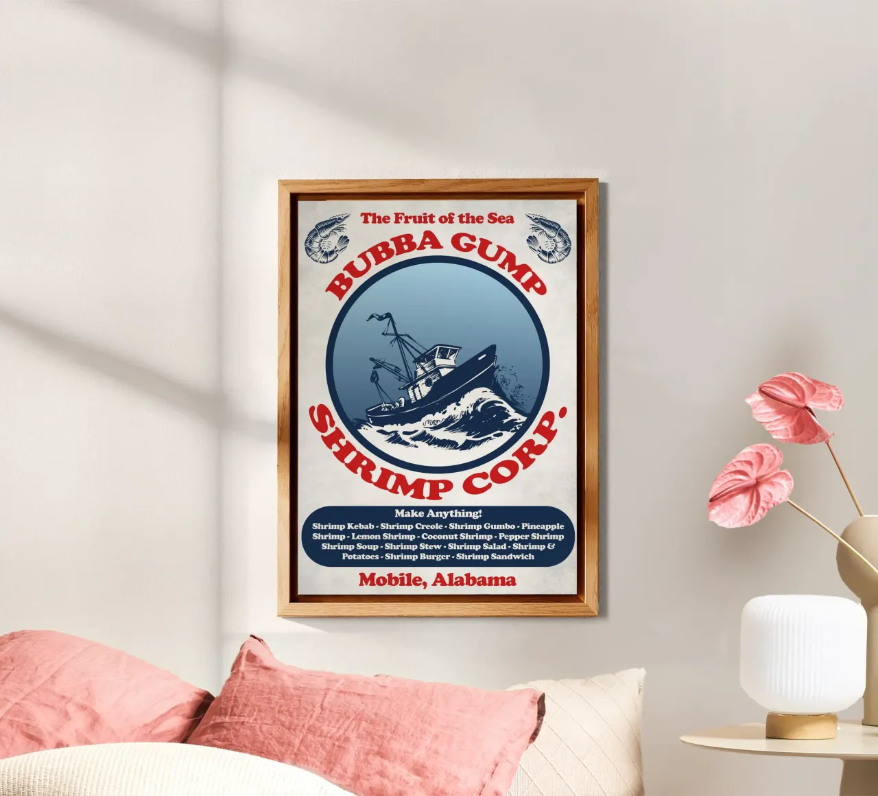 Bubba Gump Shrimp Corp. alluminio dibond da Junkie Movie