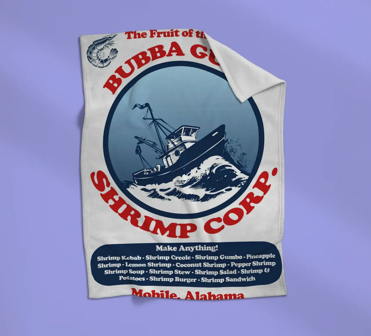 Bubba Gump Shrimp Corp. coperta in pile da Junkie Movie