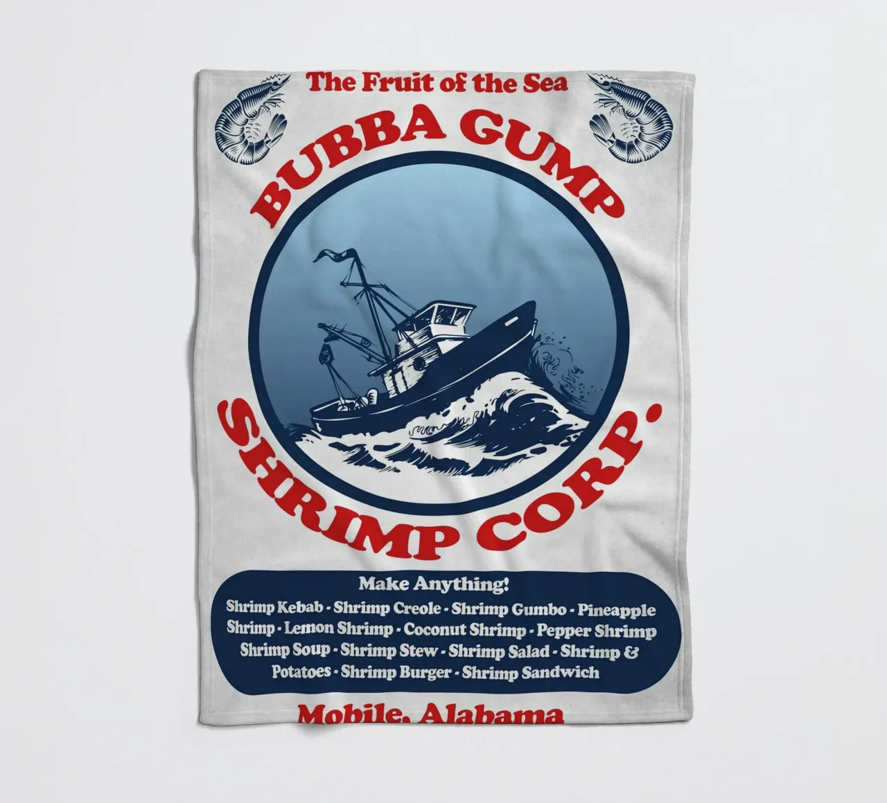 Bubba Gump Shrimp Corp. coperta in pile da Junkie Movie