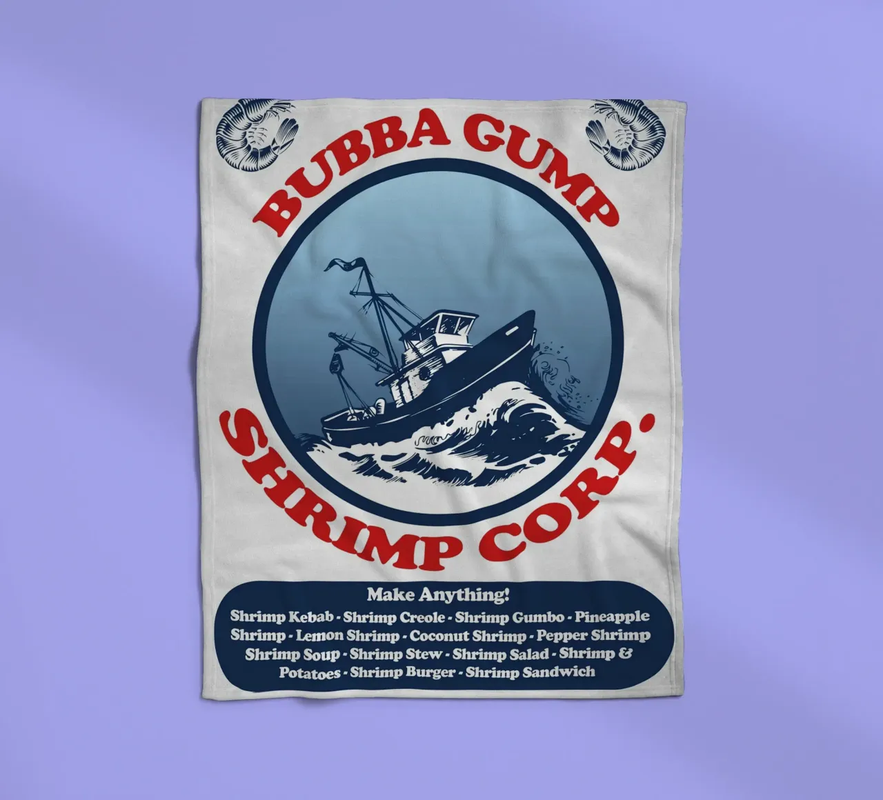 Bubba Gump Shrimp Corp. coperta in pile da Junkie Movie