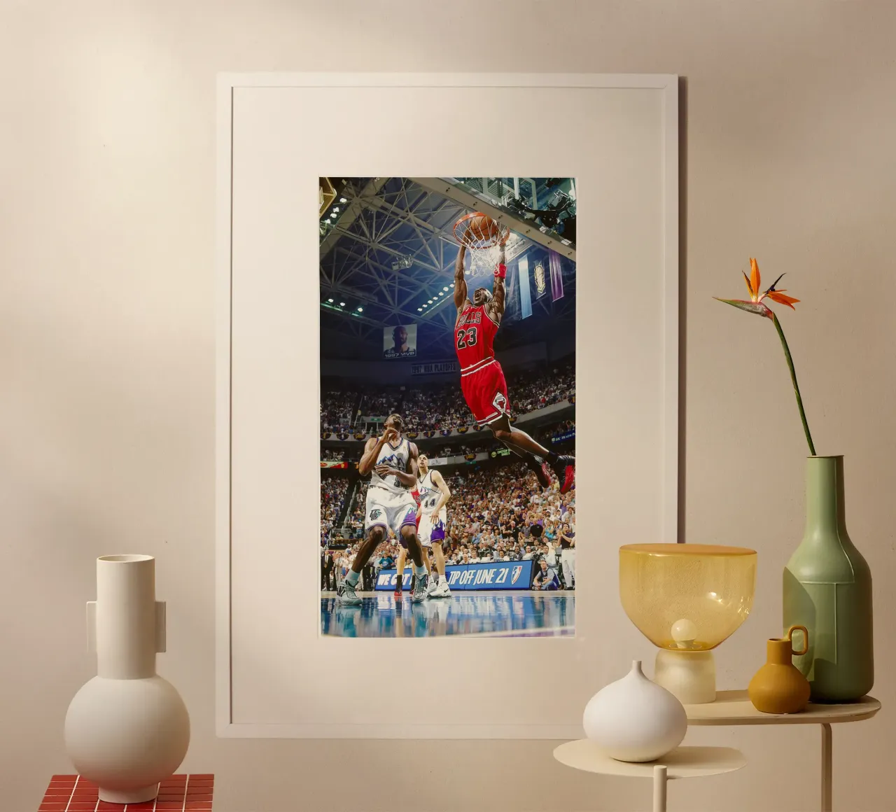 Jordan Slamdunk poster con telaio in alluminio da kanel shop