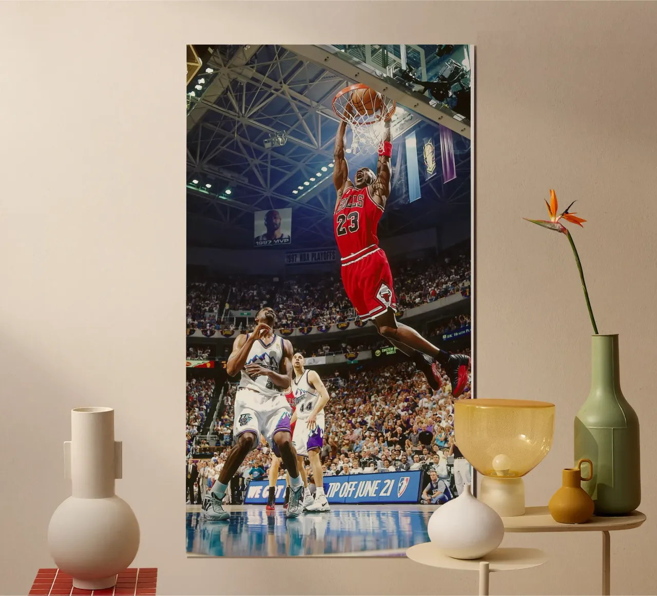 Jordan Slamdunk poster con telaio in alluminio da kanel shop
