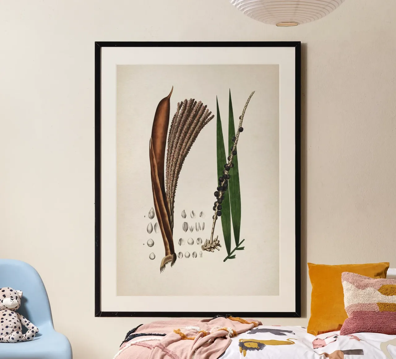 Vintage Martius 6 Euterpe Oleracea poster con telaio in legno da Vintage Print Collection