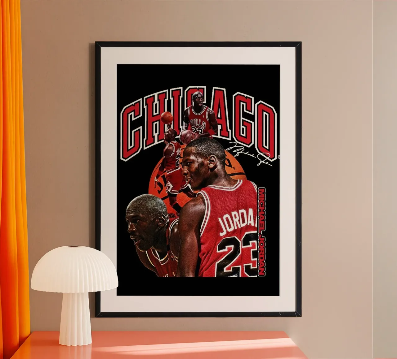 Chicago Bulls Michael Jordan Vintage poster da kanel shop