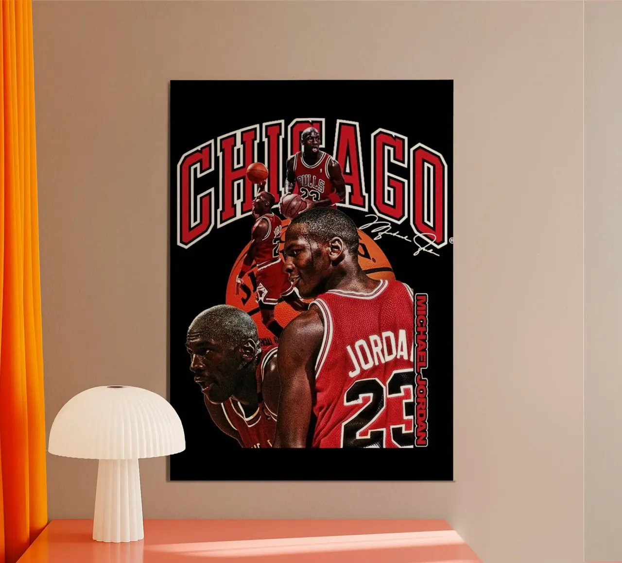 Chicago Bulls Michael Jordan Vintage poster da kanel shop